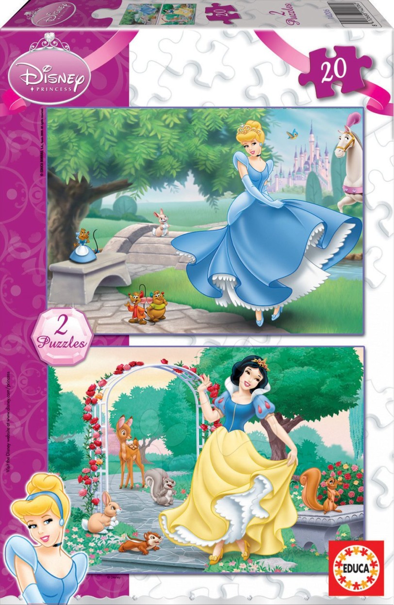 PUZZLE BLANCANIEVES+CENICIENTA 2X20 - EDUCA