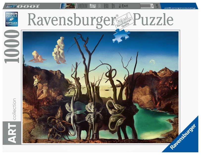 CISNES REFLEJANDO ELEFANTES PUZZLE 1000 RAVENSBURGER